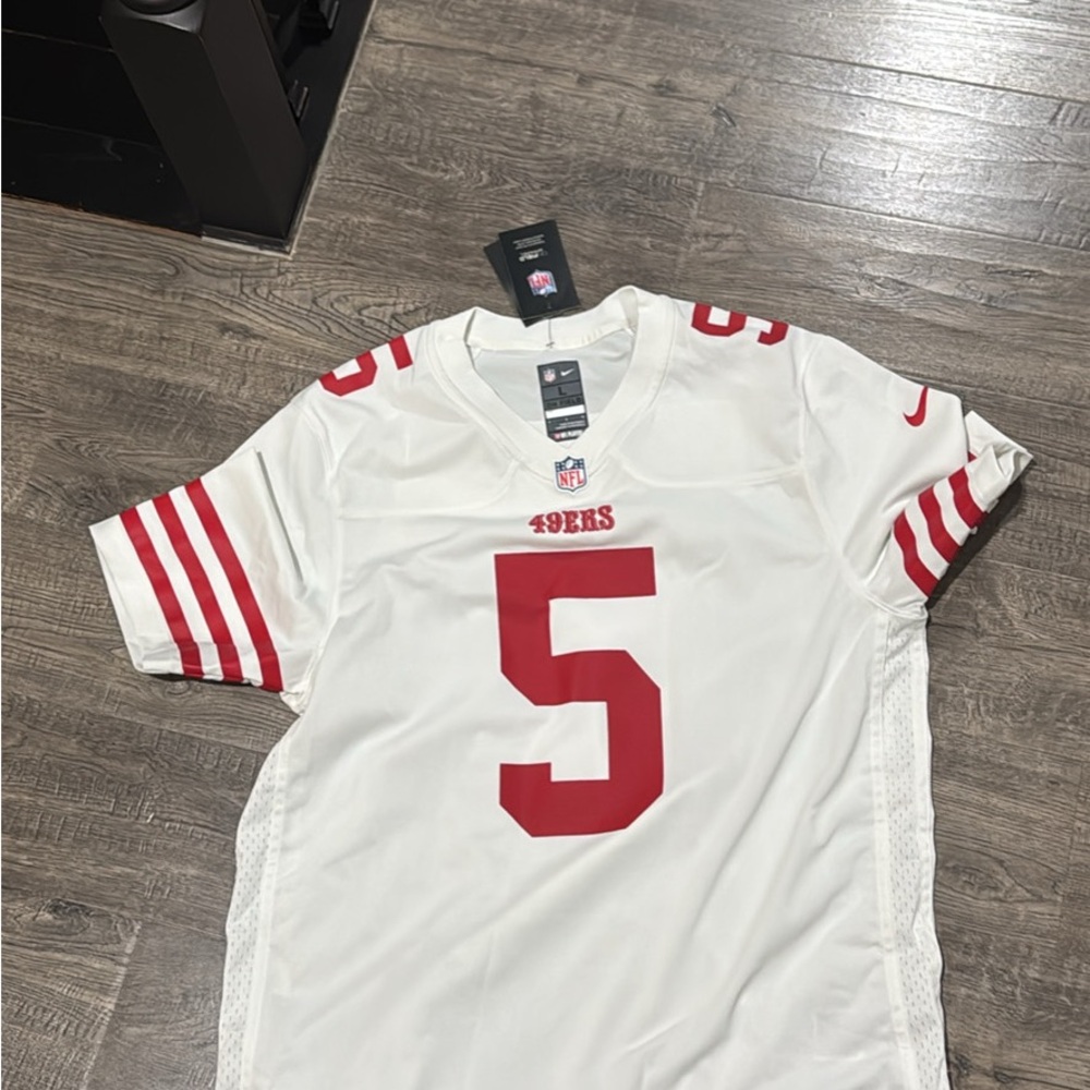 Nike White and Red Men's Jersey